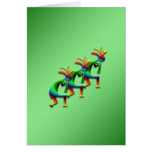 3 Kokopelli #29 Cards (Front)