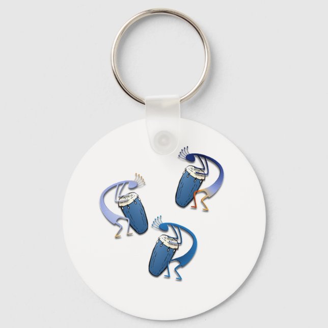 3 Kokopelli #39 Keychain (Front)