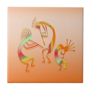 3 Kokopelli #51 Tile