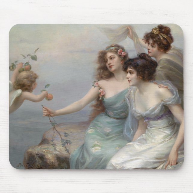 3 Ladies and Angel Mouse Pad (Front)