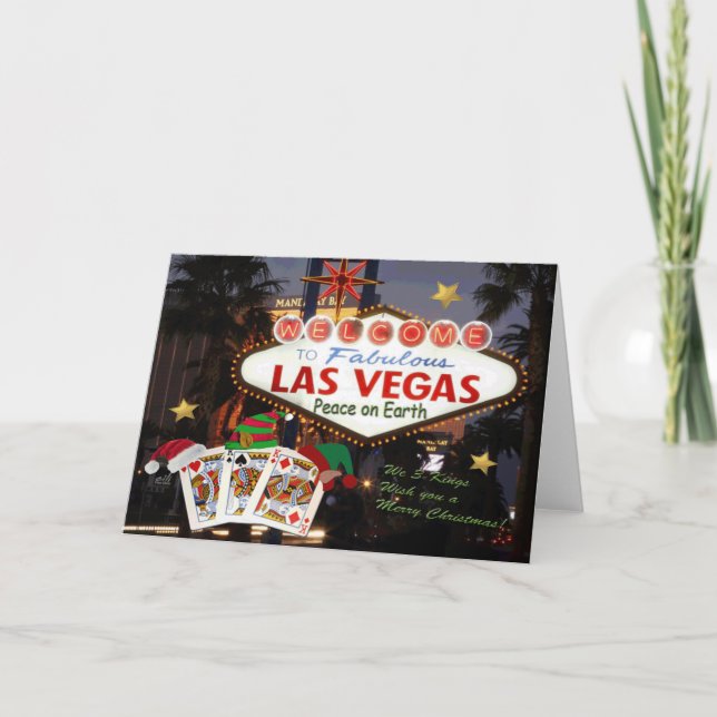 3 Las Vegas Kings Merry Christmas Card (Front)