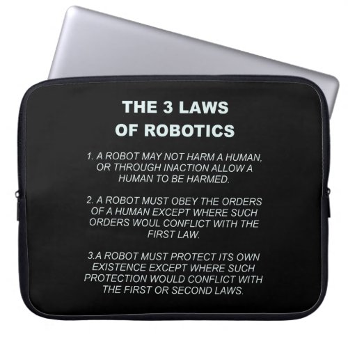 3 Laws of Robotics Laptop Sleve Laptop Sleeve