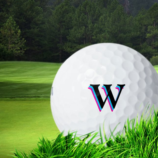 3-layers initial monogrammed  golf balls (Creator Uploaded)