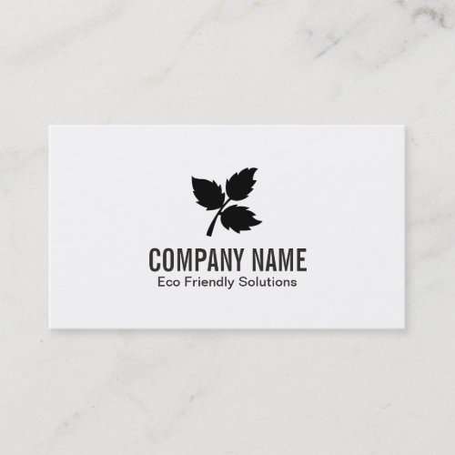 3 Leaf  Eco Friendly 2 Business Card