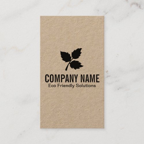 3 Leaf  Eco Friendly 2 Business Card