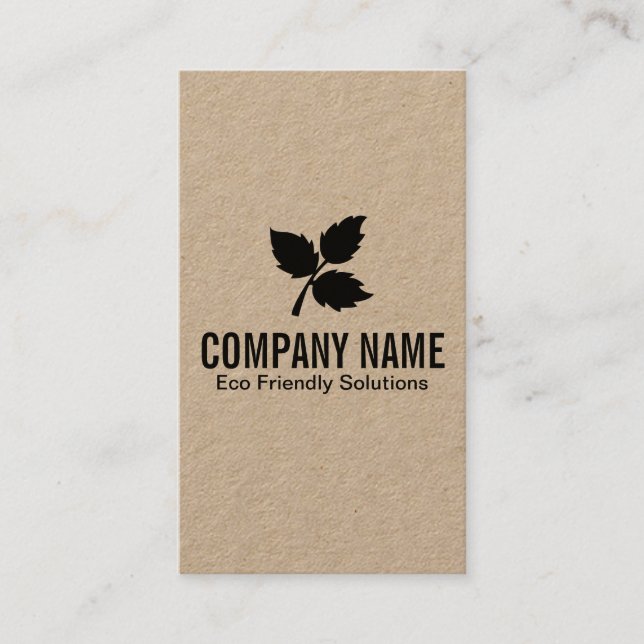3 Leaf | Eco Friendly 2 Business Card (Front)