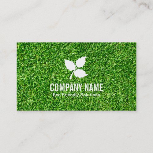 3 Leaf  Eco Friendly grass Business Card