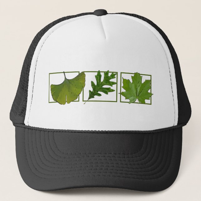 3 leaves trucker hat (Front)