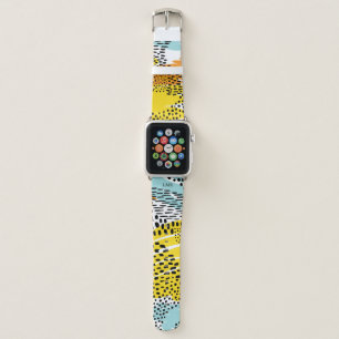 3-Letter Monogram Eclectic Animal Print Pattern Apple Watch Band
