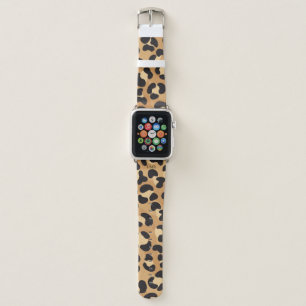 3-Letter Monogram Leopard Print Apple Watch Band