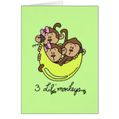 3 Li'l Monkeys Tshirts and Gifts (Front)