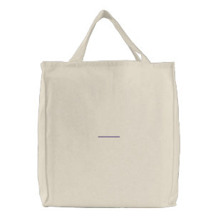 3" Line 1/8" Thick Embroidered Tote Bag