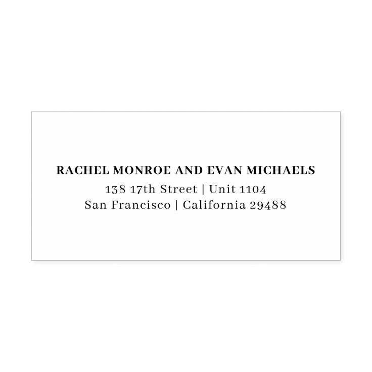3 Line Couples Self Inking Return Address Stamp Zazzle 3 line couples self inking return address stamp zazzle