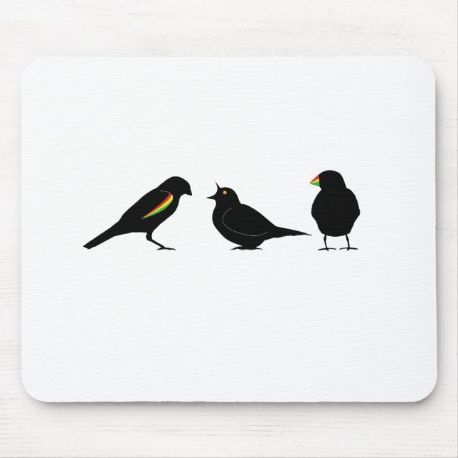 3 little birds by erndub mouse pad (Front)