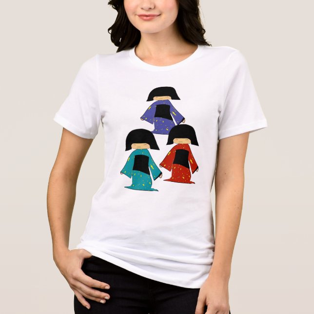 3 Little Cuties Tri-Blend Shirt (Front)