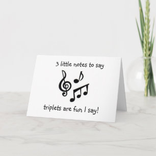 3 LITTLE NOTES TO SAY-CONGRATULATIONS TRIPLETS