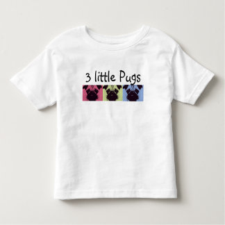 3 Little Pugs! Toddler's T-Shirts & Baby's Tees