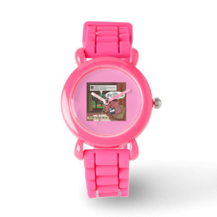 3 Little Social Media Savvy Pigs Womens Watch