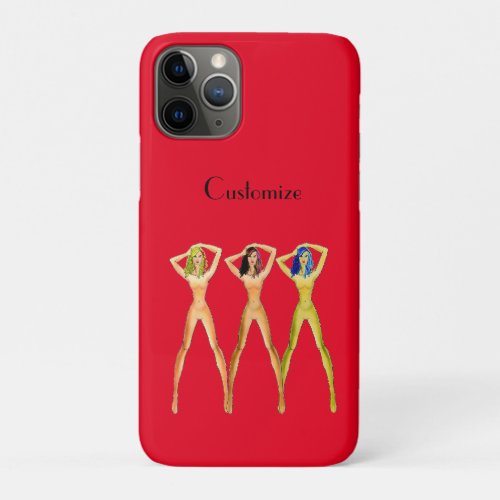 3 long_legged Ladies Standing Thunder_Cove  iPhone 11 Pro Case