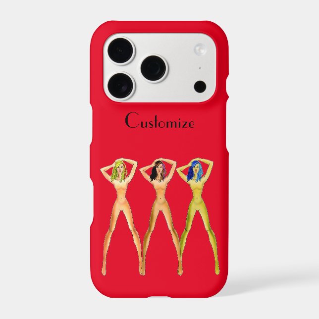 3 long-legged Ladies Standing Thunder_Cove  Iphone Case (Back)