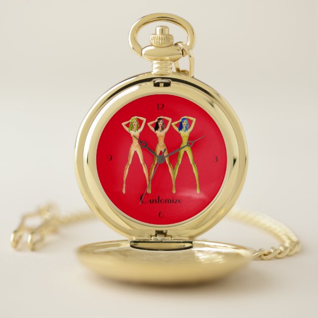 3 long-legged Ladies Standing Thunder_Cove Pocket Watch (Inside)
