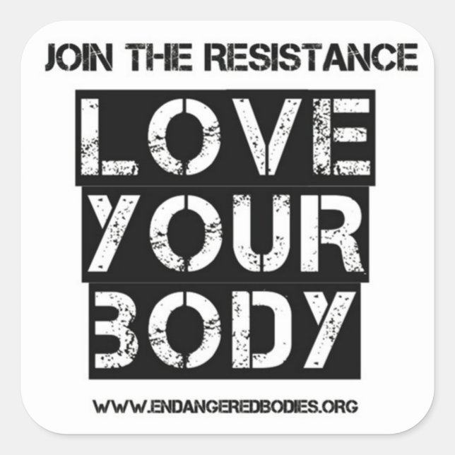 3" Love Your Body Sticker (Front)