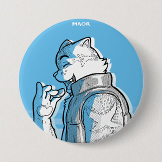 3" MAOR Button - 'Bold' Series: Amin
