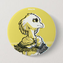 3" MAOR Button - 'Bold' Series: Sanariya