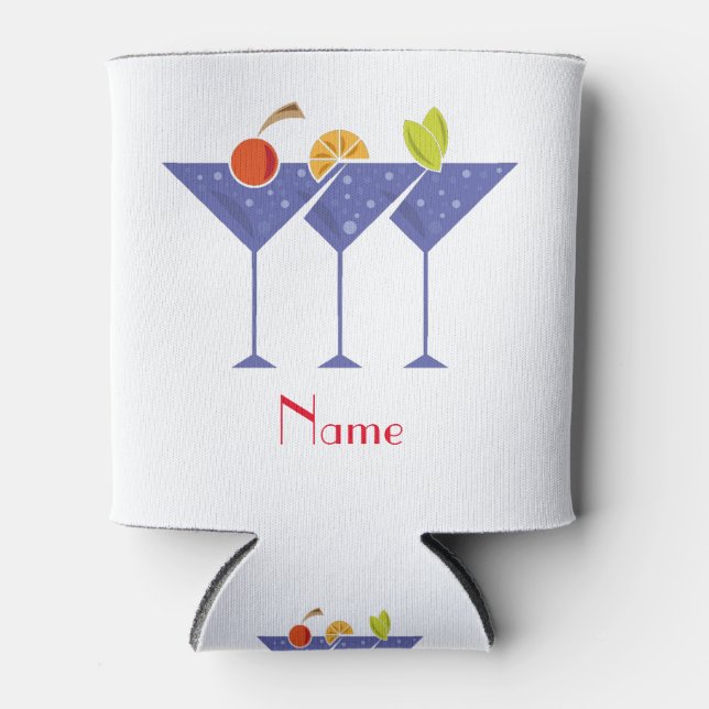 3 Martini Cocktails Thunder_Cove Can Cooler (Front)