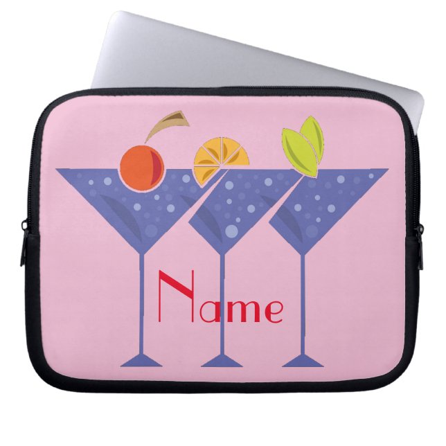 3 Martini Cocktails Thunder_Cove Laptop Sleeve (Front)