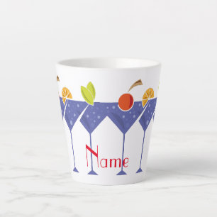 3 Martini Cocktails Thunder_Cove Latte Mug