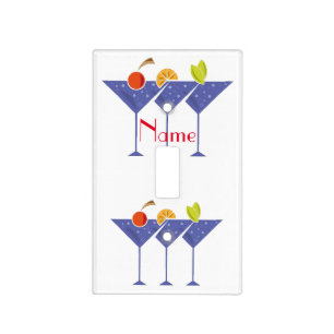 3 Martini Cocktails Thunder_Cove Light Switch Cover