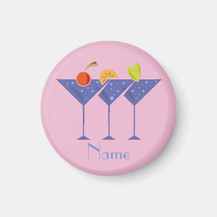 3 Martini Cocktails Thunder_Cove Magnet