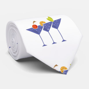 3 Martini Cocktails Thunder_Cove Neck Tie