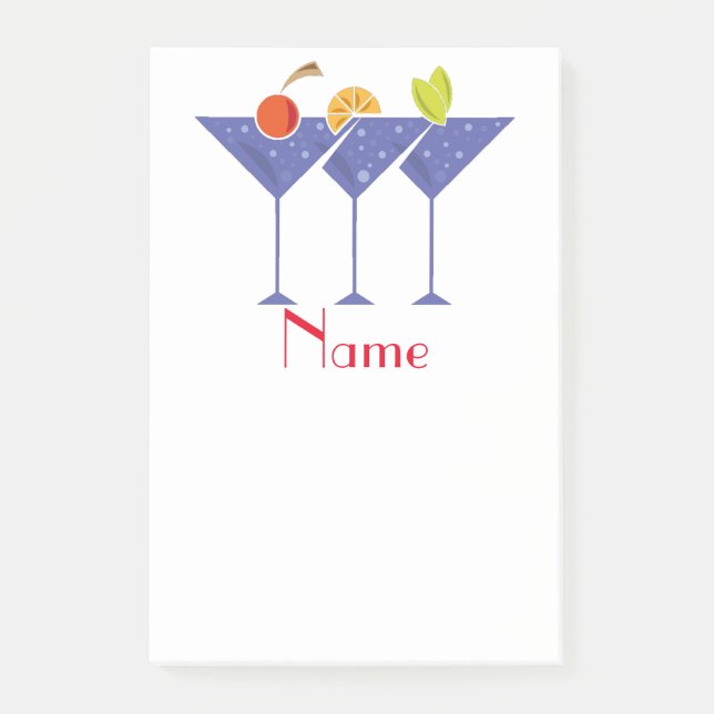 3 Martini Cocktails Thunder_Cove  Post-it Notes (Front)