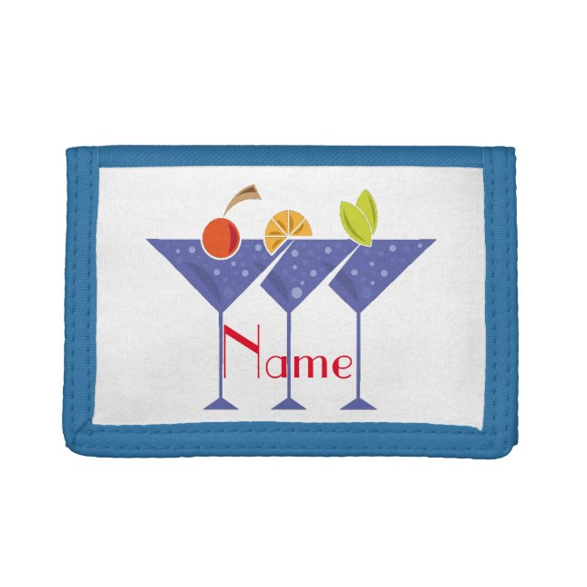 3 Martini Cocktails Thunder_Cove  Trifold Wallet (Front)