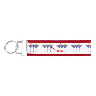 3 Martini Cocktails Thunder_Cove Wrist Keychain