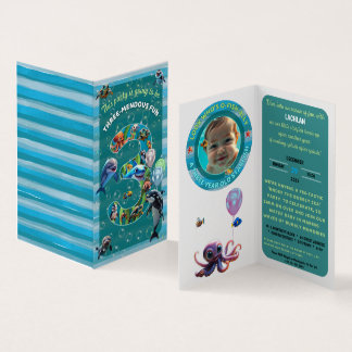 3-Mendous Party Custom Vertical Birthday Invite