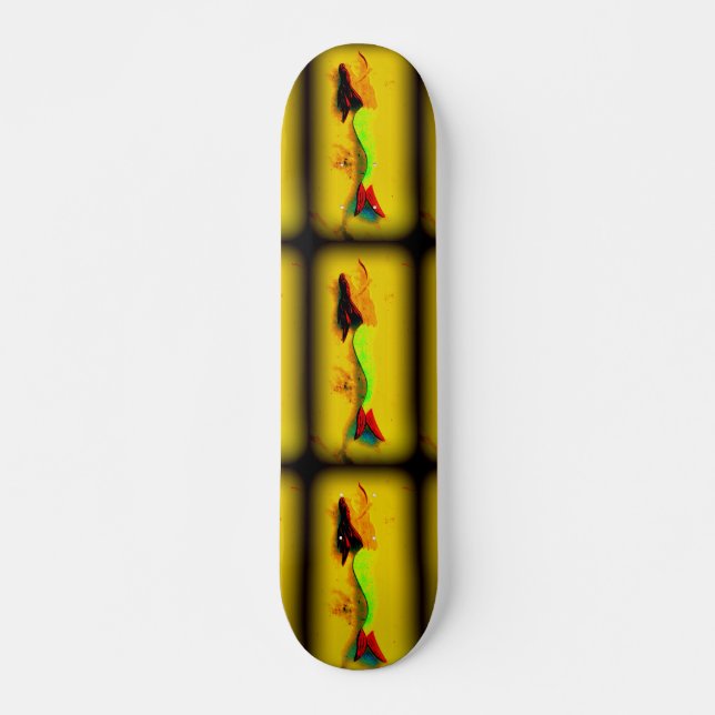 3 mermaid skateboard deck (Front)