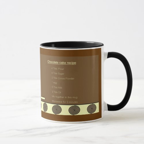 3 Minute Microwave Chocolate cake recipe Mug