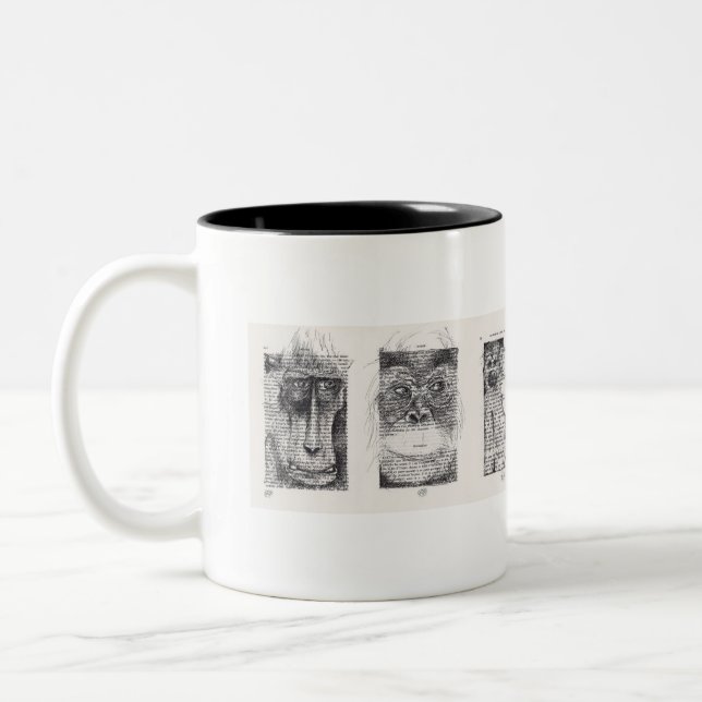 3 Monkeys 2x Monkey Year 2016 Mug (Left)