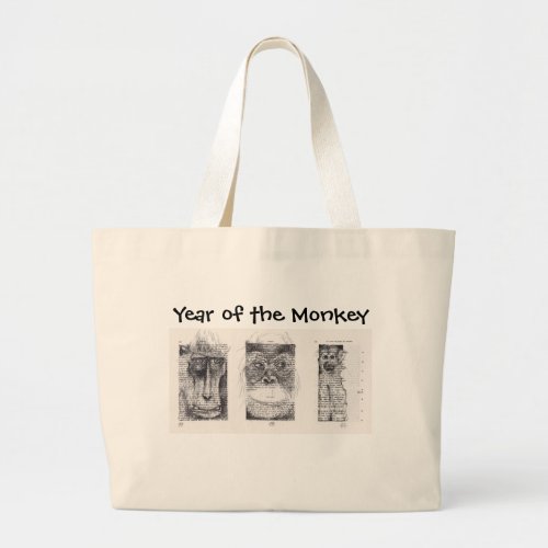 3 Monkeys Chinese New Year Zodiac Bag