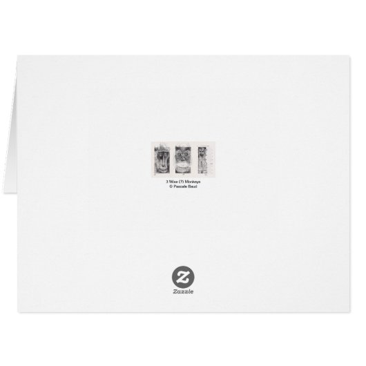 3 Monkeys Unconventional Chinese New Year Zodiac L (Back Horizontal)