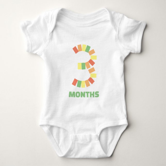 3 MONTHS OLD BABY BODYSUIT (Front)