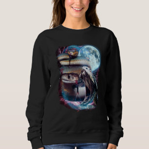 3 Moon Snake Squamata Reptile Animal Sweatshirt