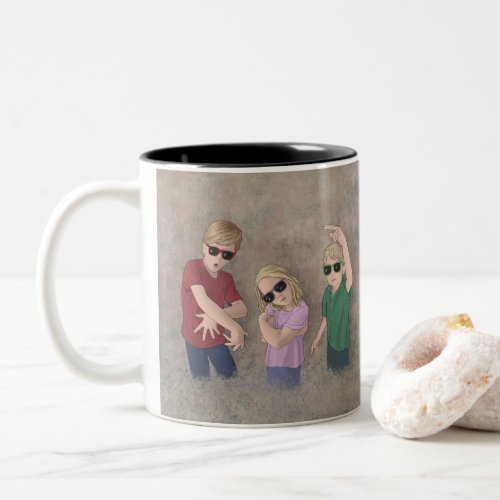  3 Munchkins Two_Tone Coffee Mug