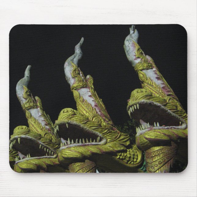 3 Nagas at Night Mouse Pad (Front)