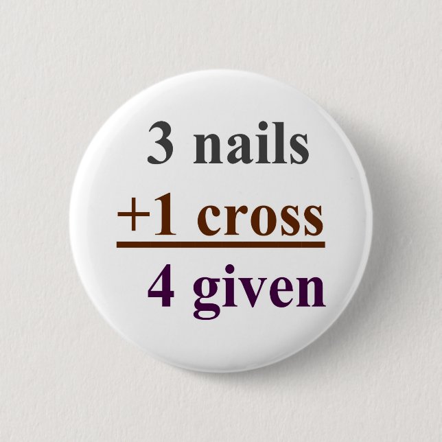 3 nails + 1 cross = 4 given button (Front)