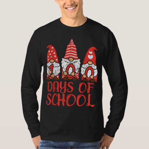 3 Nordic Gnomes 100 Days Of School 100th Day Teach T_Shirt