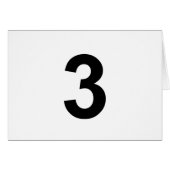 3 - number three (Front Horizontal)